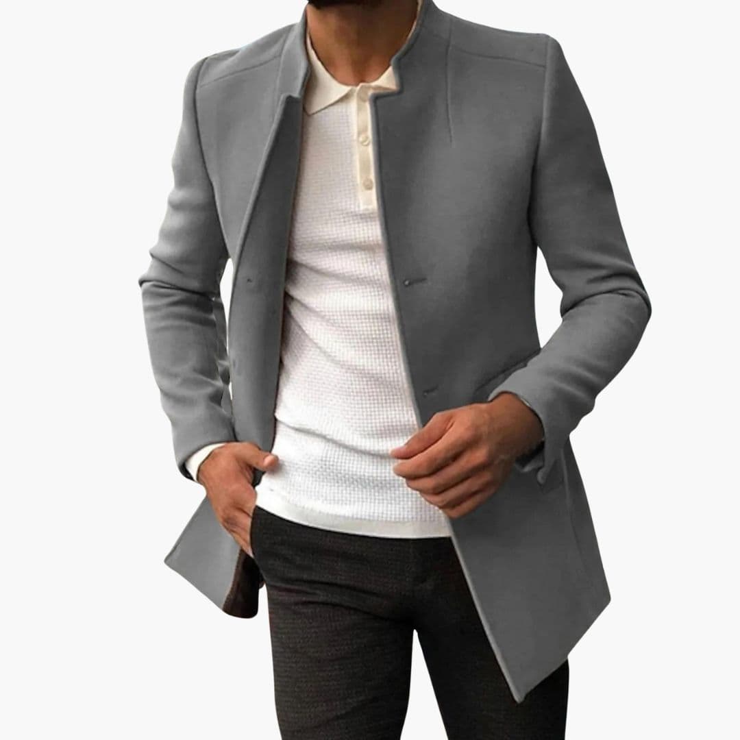 Men's Jacke with modern collar and straight cut