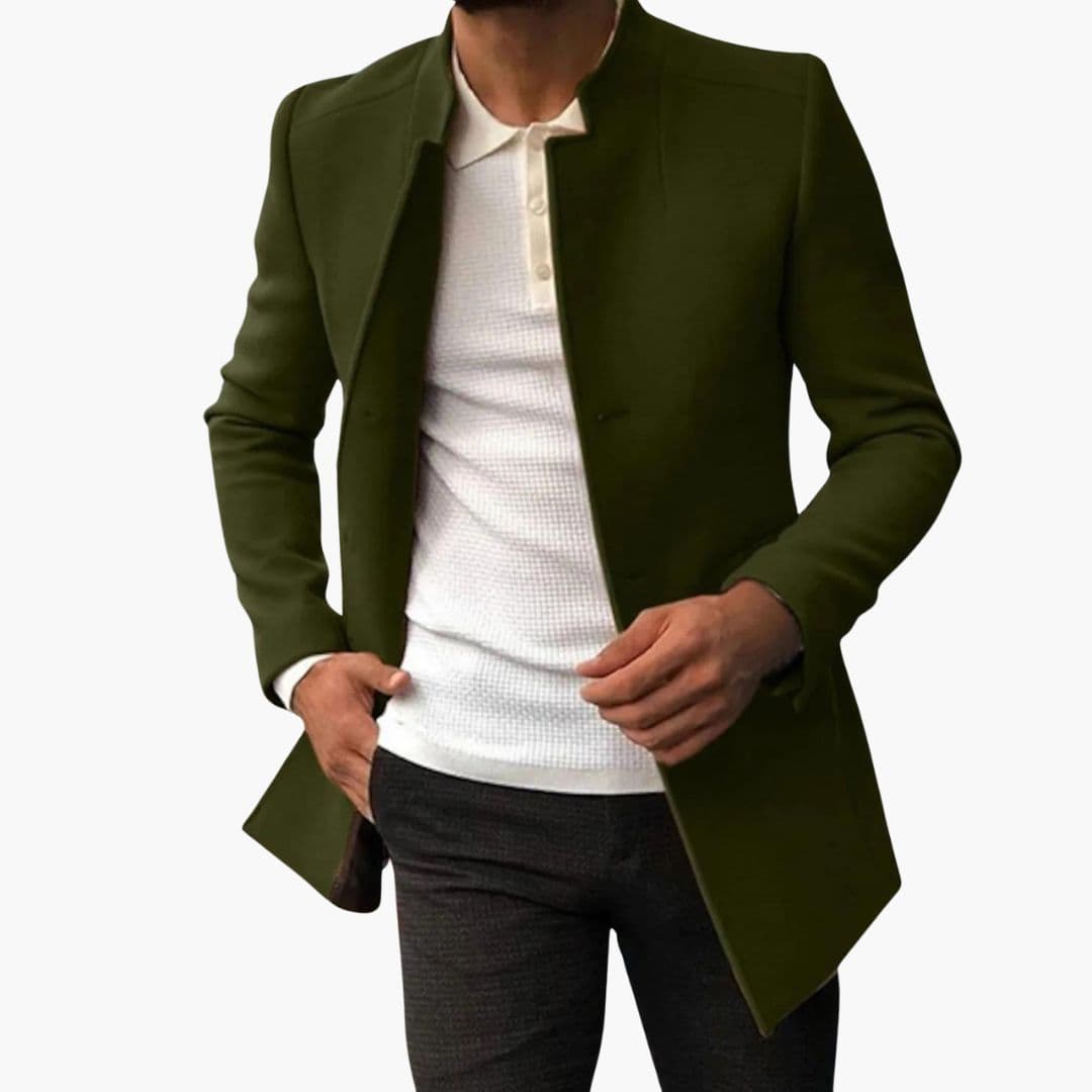 Men's Jacke with modern collar and straight cut