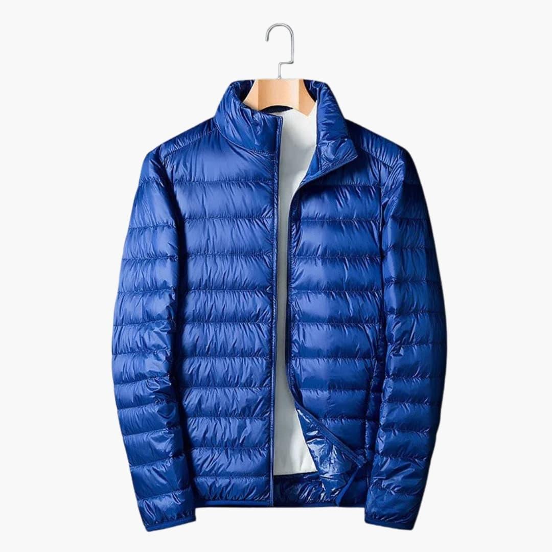 Men's Jacke with stand-up collar and zip closure