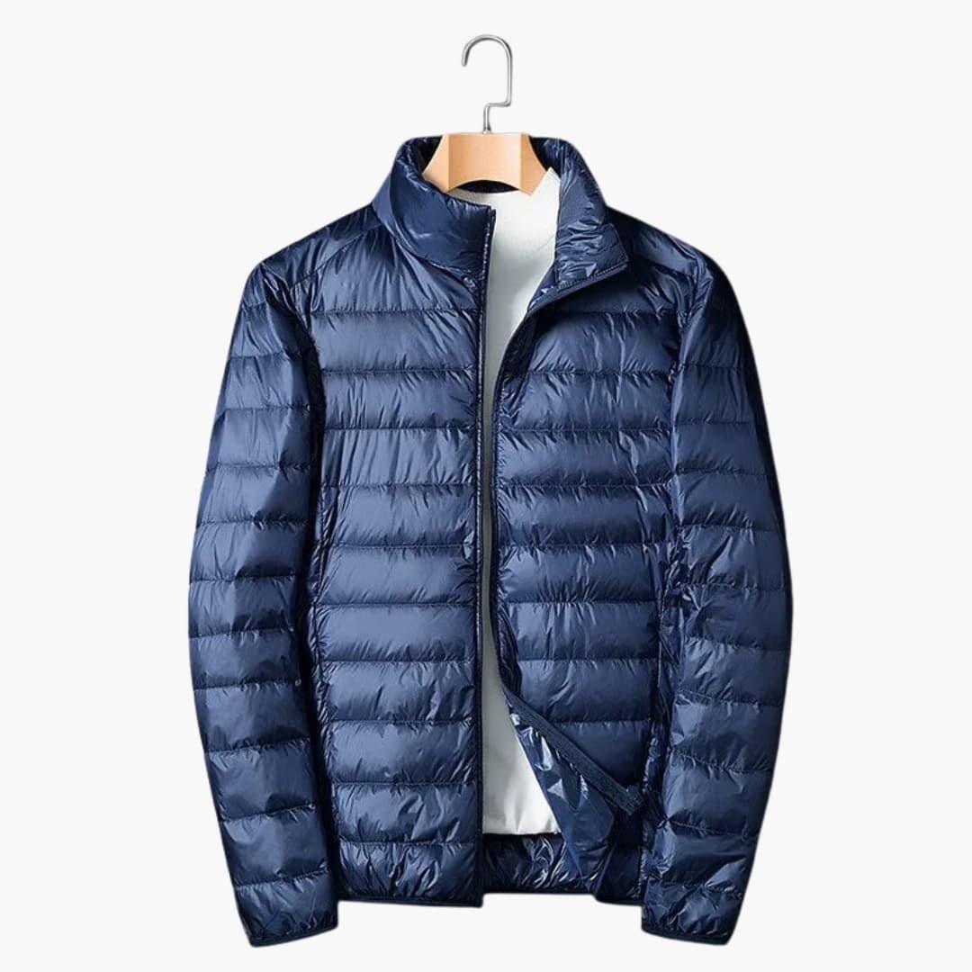 Men's Jacke with stand-up collar and zip closure