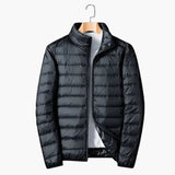 Men's Jacke with stand-up collar and zip closure