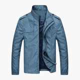 Men's Jacke with zip closure and stand-up collar