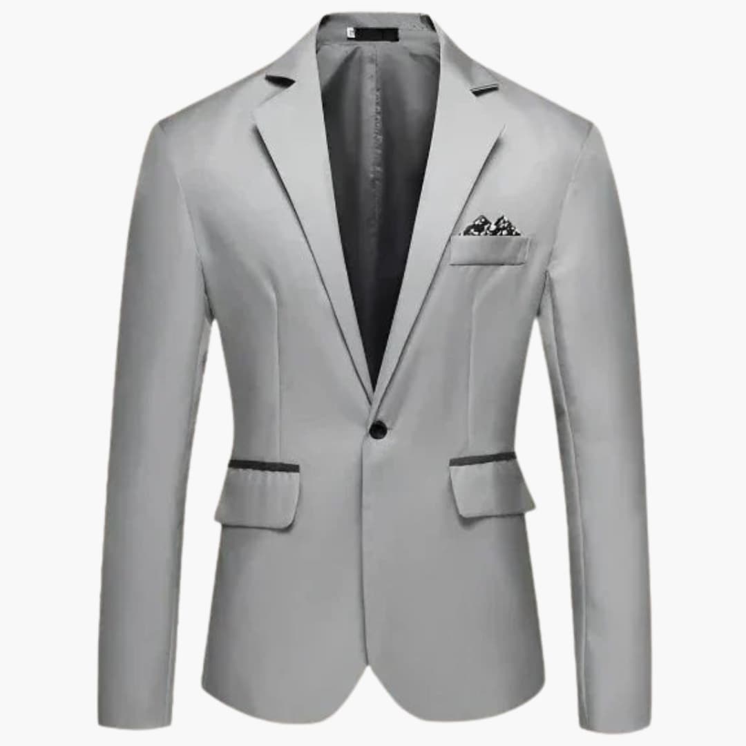 Men's Jacke with notched lapel and flap pockets