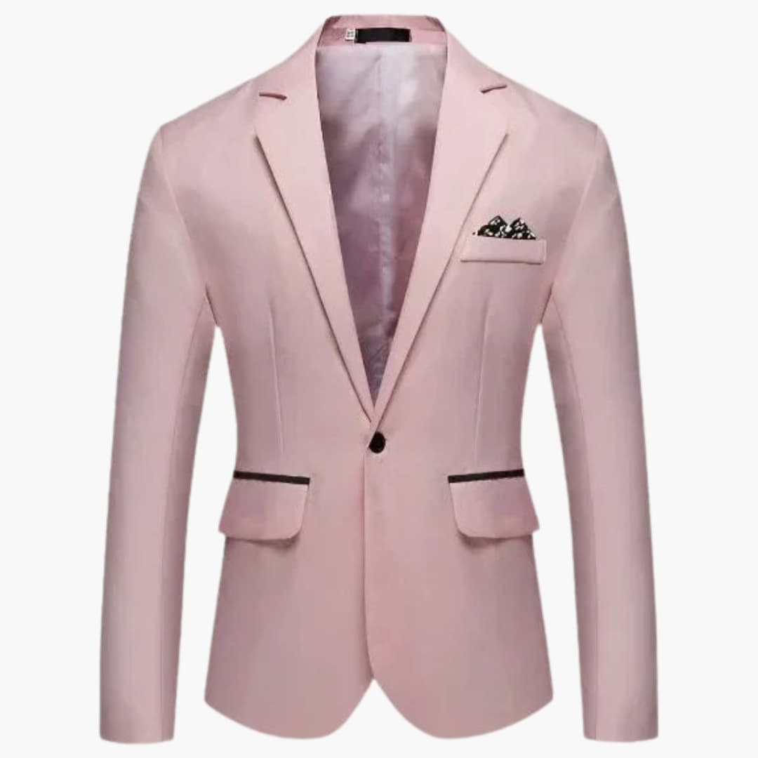 Men's Jacke with notched lapel and flap pockets