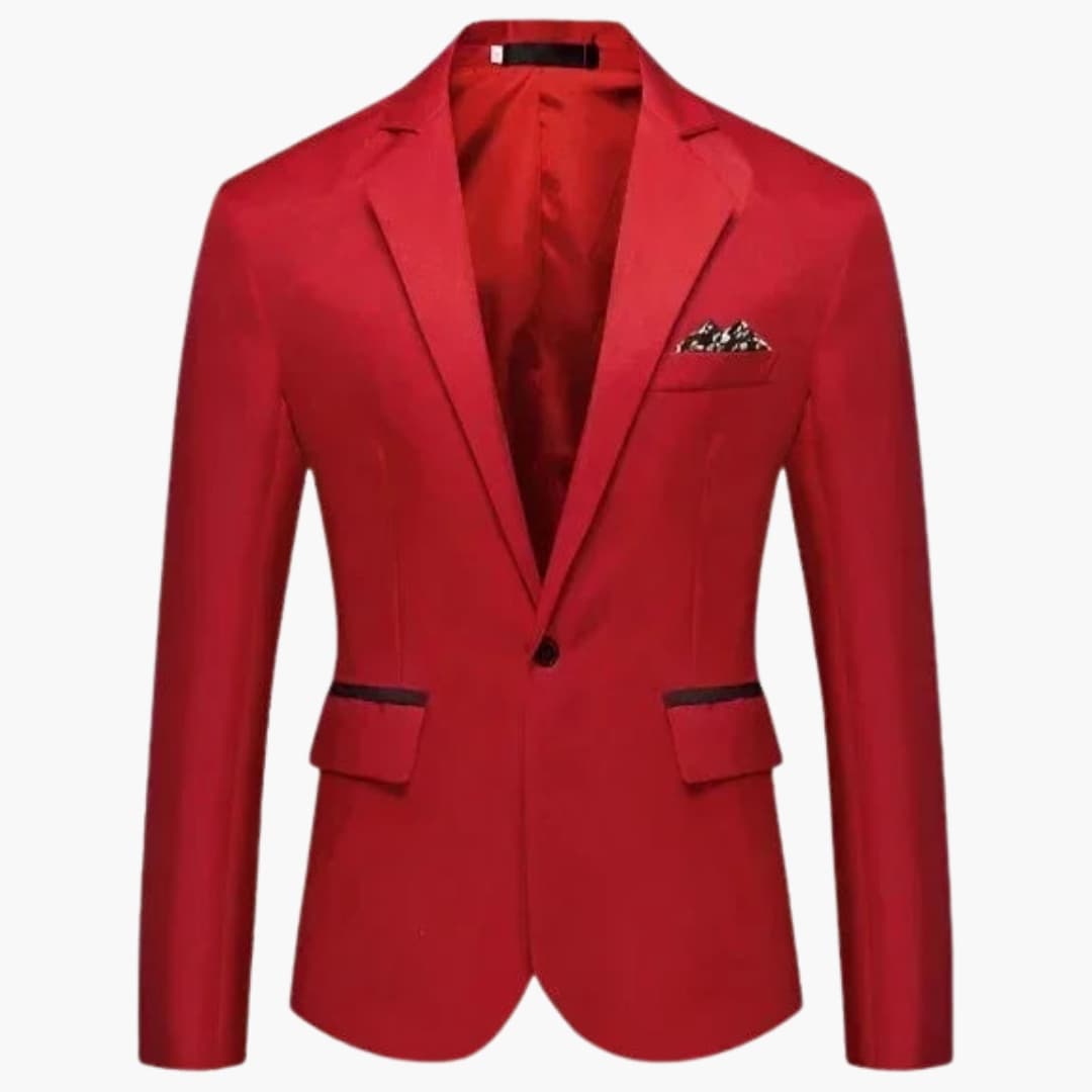 Men's Jacke with notched lapel and flap pockets