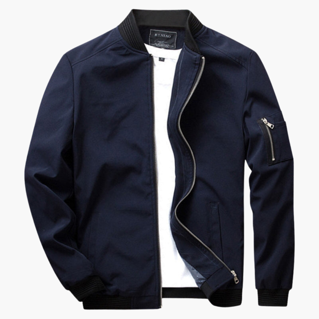 Men's spring Jacke with zipper closure