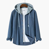 Men's corduroy Jacke with hood