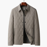 Men's quilted Jacke with shirt collar