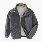Men's quilted Jacke with snap buttons