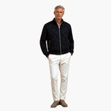 Men's quilted Jacke with stand-up collar