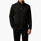 Men's quilted Jacke with stand-up collar