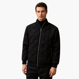 Men's quilted Jacke with stand-up collar