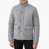 Men's quilted Jacke with snap button closure