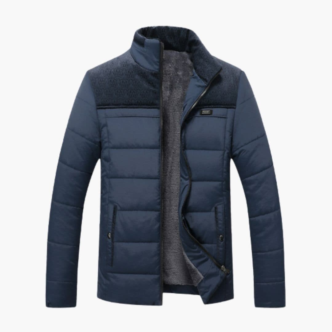 Men's quilted Jacke with zippered pockets