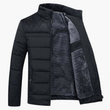 Men's quilted Jacke with zippered pockets