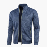 Men's zip-up Jacke with stand-up collar