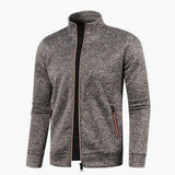 Men's zip-up Jacke with stand-up collar
