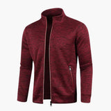 Men's zip-up Jacke with stand-up collar