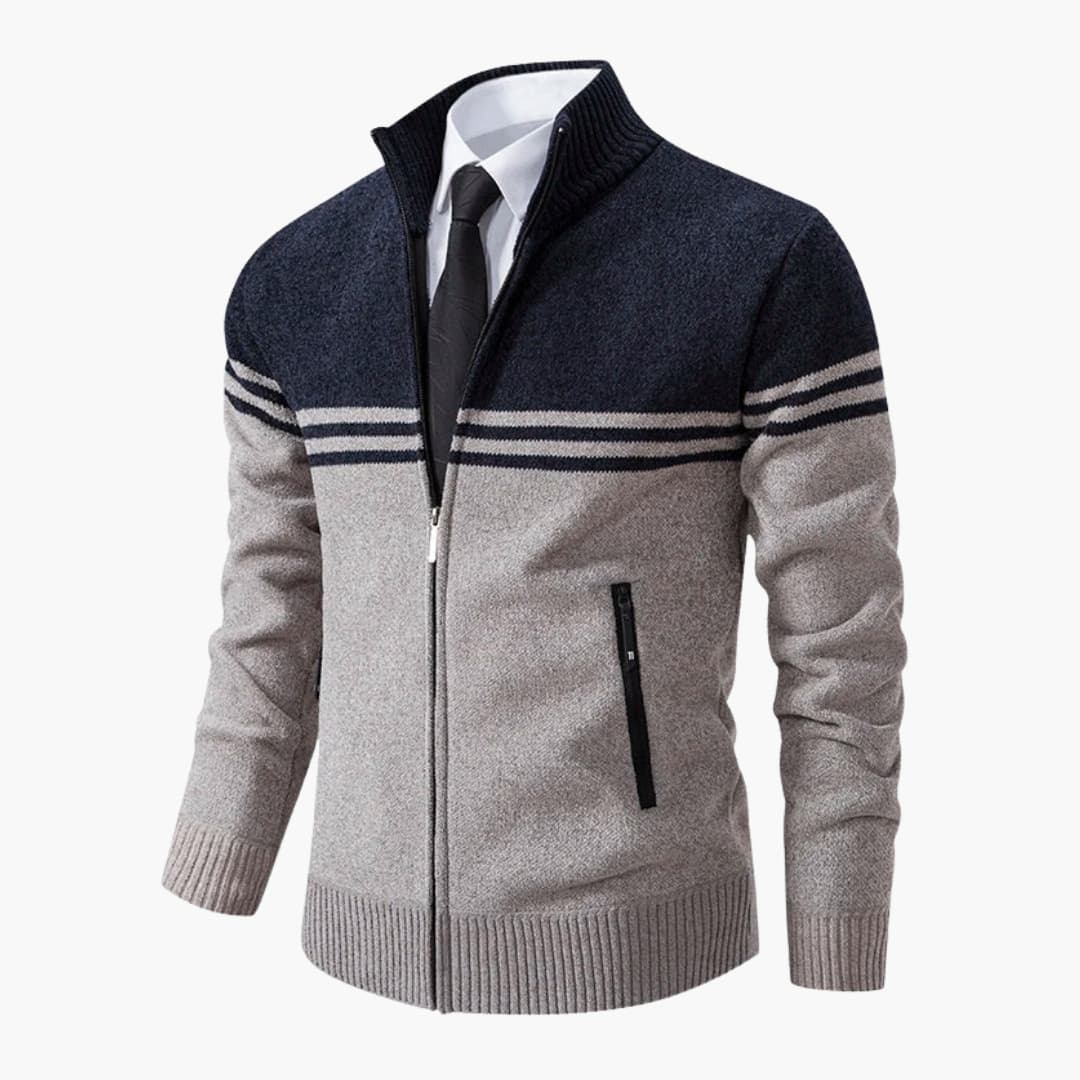 Men's zip-up Jacke with long sleeves