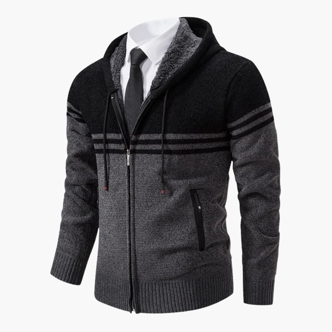 Men's zip-up Jacke with long sleeves