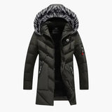 Men's quilted Jacke with hood