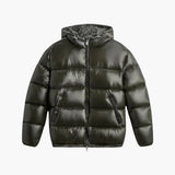 Men's quilted Jacke with hood and quilted lining