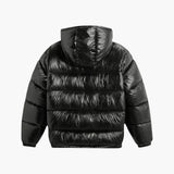 Men's quilted Jacke with hood and quilted lining