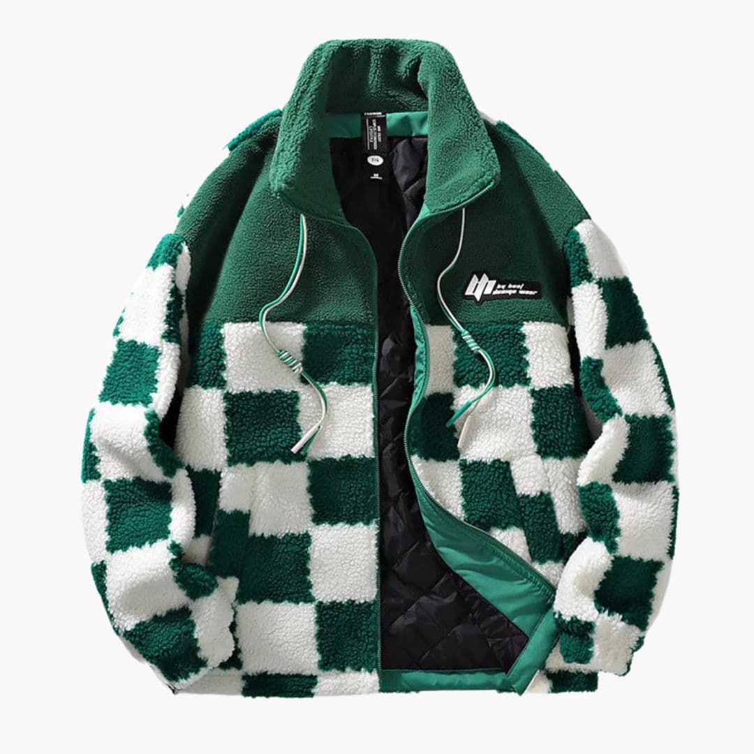 Men's fleece Jacke with zipper closure