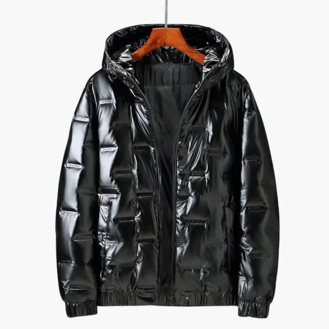 Men's Jacke with hood and zipper closure