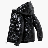 Men's Jacke with hood and zipper closure