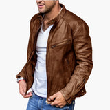 Men's Jacke with stand-up collar