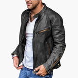 Men's Jacke with stand-up collar