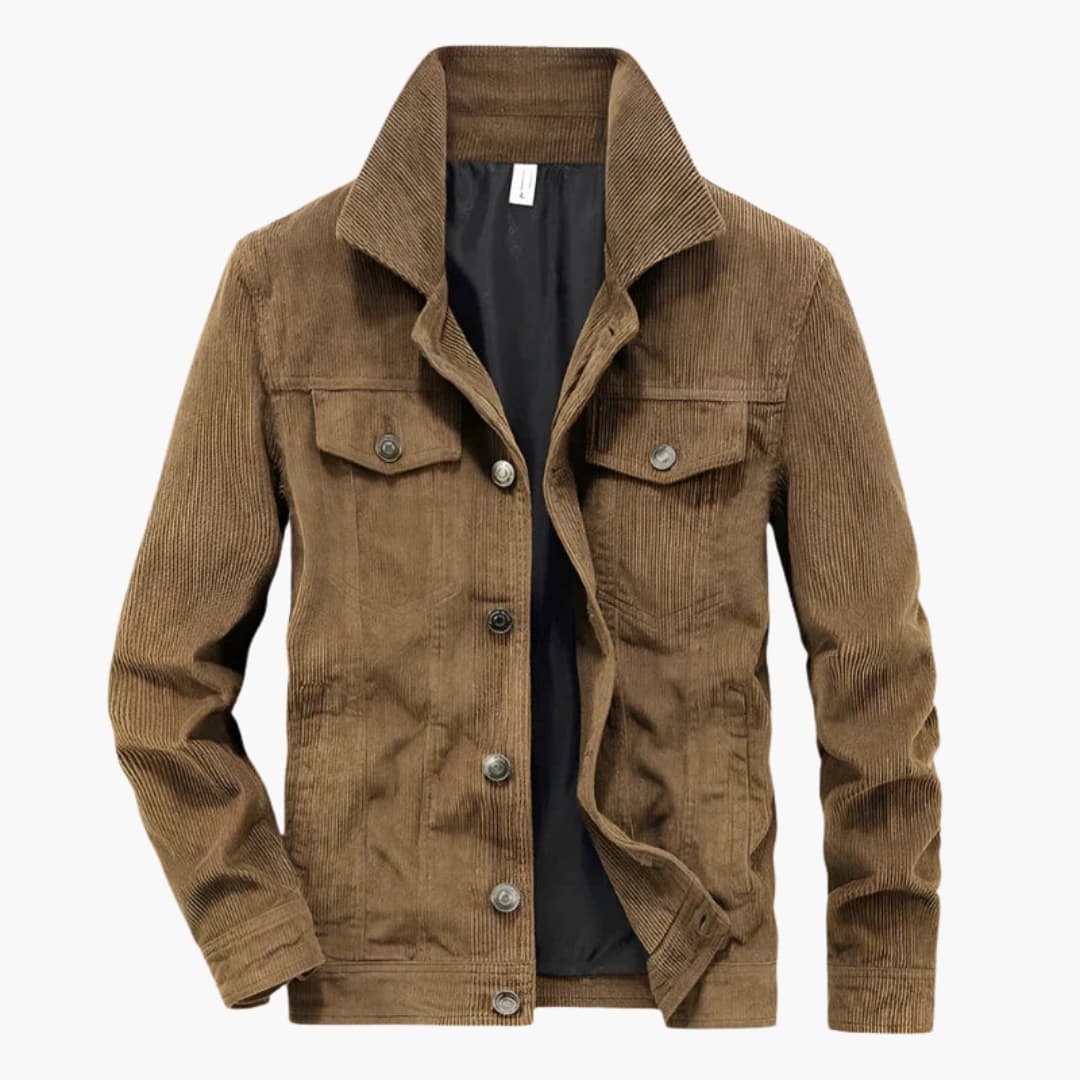 Men's Jacke with button closure and front pockets
