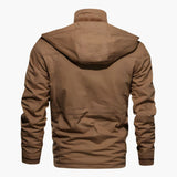 Men's tactical Jacke with hood and multiple pockets