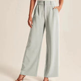 Vista Lane Tailored Wide-Leg Hose