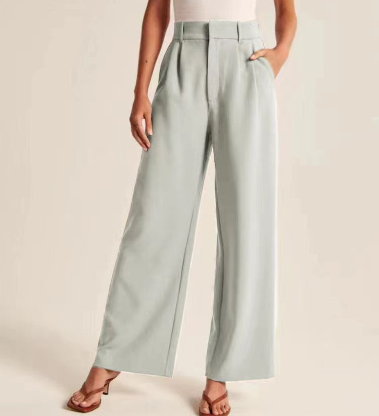 Vista Lane Tailored Wide-Leg Hose