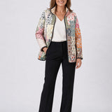 Gesteppte Jacke mit klassischem Patchwork – Mehrfarbig