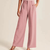 Vista Lane Tailored Wide-Leg Hose