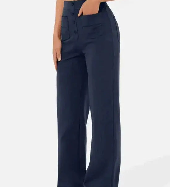 Harbour Street Wide-Leg Button Hose